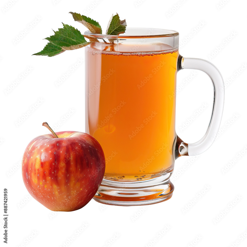 apple cider autumn isolated on the white background apple cider autumn isolated on the white background