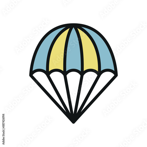 Parachute icon vector design templates simple and modern