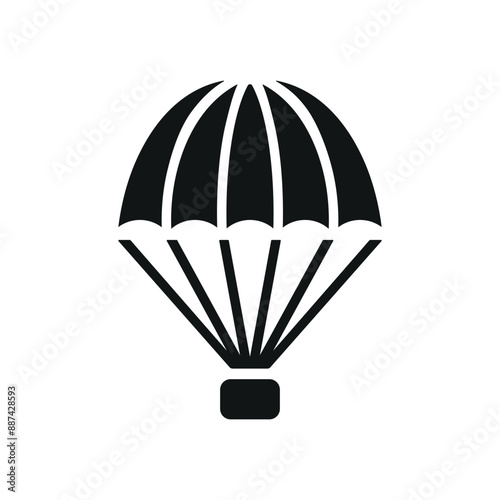 Parachute icon vector design templates simple and modern
