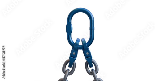 Oblong and grab sling; chain arrangement; lifting and rigging assembly