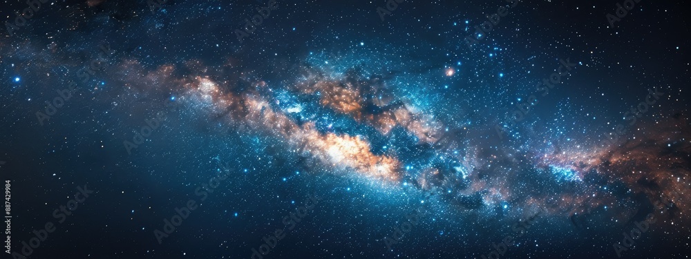 Night sky with stars in the galaxy. Night sky with stars in the galaxy.