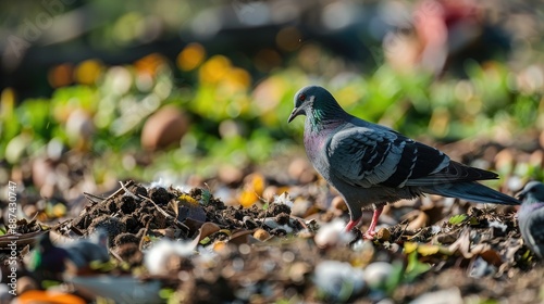 Bird poop is filthy waste photo