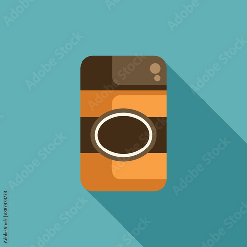 Simple illustration featuring a disposable coffee cup, ideal for projects related to coffee, beverages, or cafes