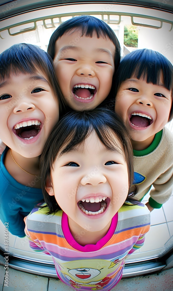 A close-up collection of children friends, set against a backdrop ideal for a friends-themed wallpaper. A close-up collection of children friends, set against a backdrop ideal for a friends-themed wallpaper.
