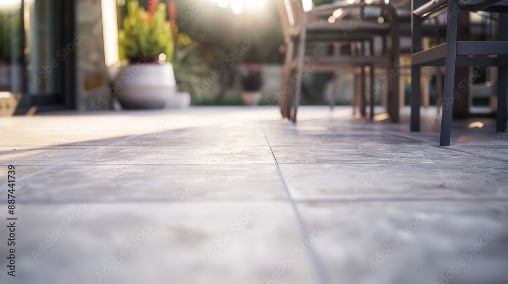 Fototapeta premium Sanded grout lines in landscape position for ceramic tiles