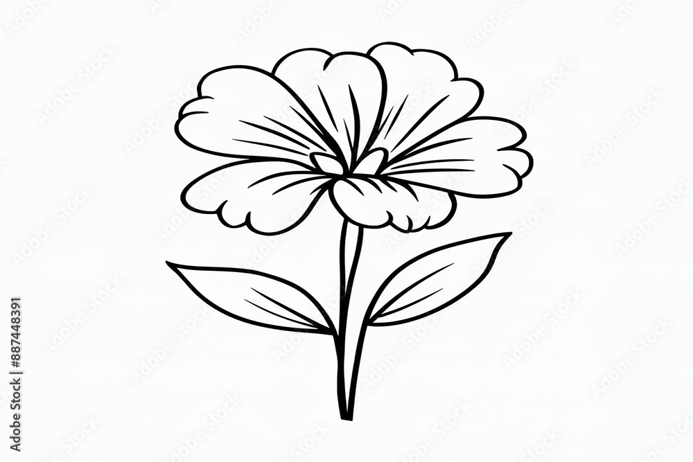 simple black and white flower simple black and white flower