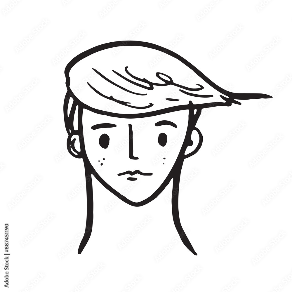 Abstract continuous one line drawing, woman and man face. Modern style portrait. Vector illustration,Fashion One line drawing women faces Abstract continuous one line drawing, woman and man face. Modern style portrait. Vector illustration,Fashion One line drawing women faces