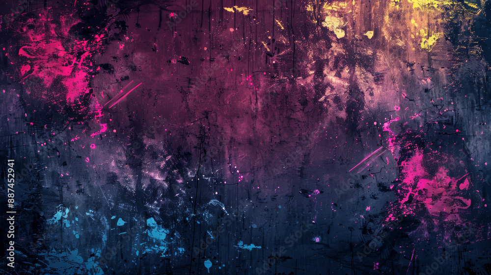 Obraz premium Colorful Grunge Background with Lightning Effect