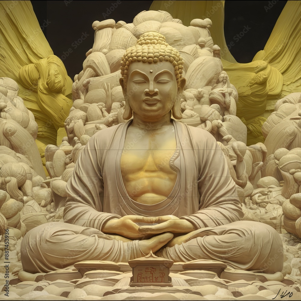 Obraz premium Sitting Buddha Statue