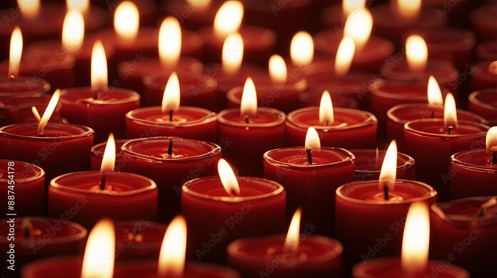 A picture of the pattern of a candle flame from a red wax candle during the Chinese New Year festival. A picture of the pattern of a candle flame from a red wax candle during the Chinese New Year festival.