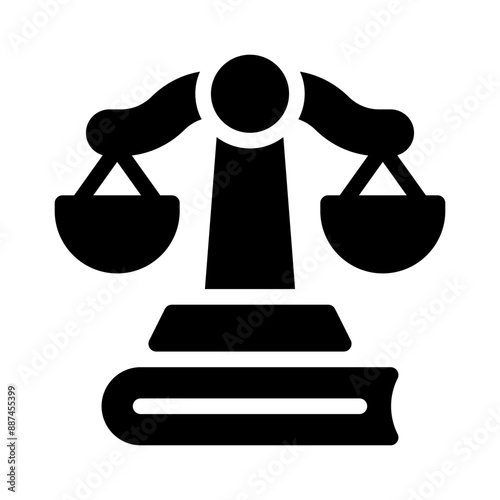 law book glyph icon