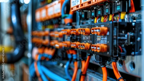 A view showing the electrical panel