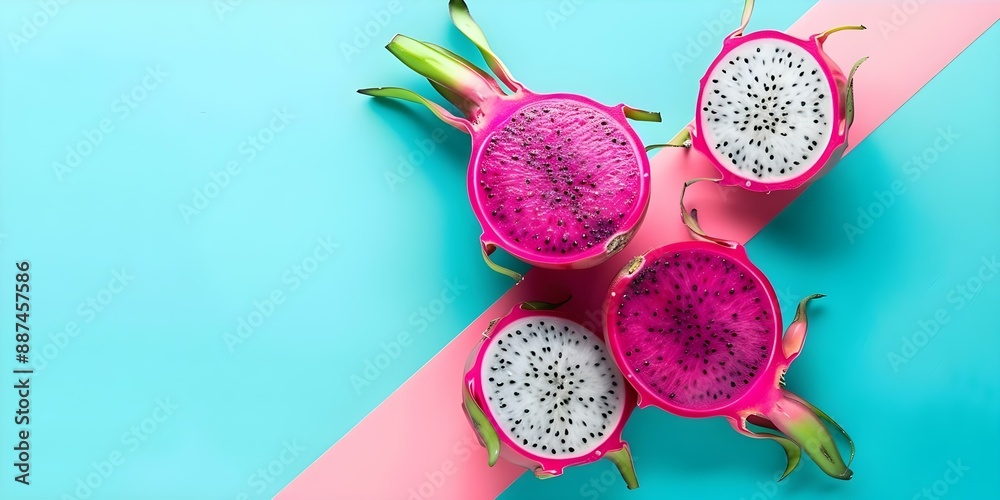 SENSU CROP TOP IN DRAGONFRUIT & WHITE