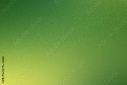 Nature green tone color gradation glow yellow shade paint on environmental friendly cardboard box blank paper texture background with space minimal style photo