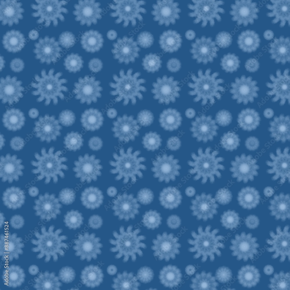 pattern with flower snow pattern with flower snow