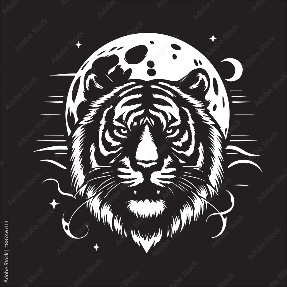 head of a tiger head of a tiger