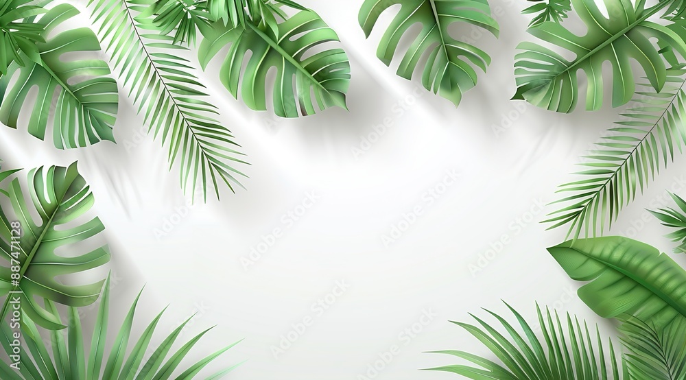 palm tree leaves palm tree leaves