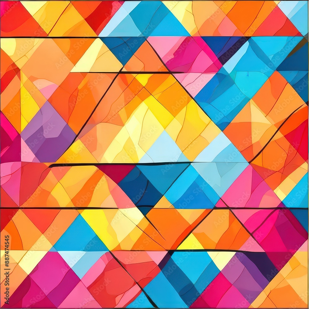an ai generated image, Mosaik bunt abstrakt an ai generated image, Mosaik bunt abstrakt