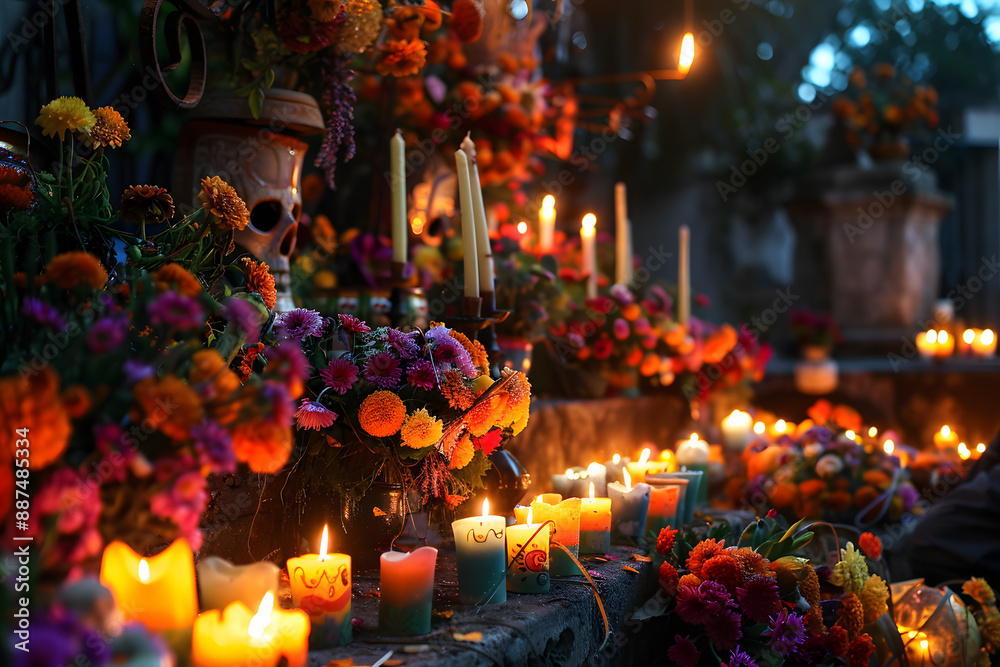 The day of the dead in Mexico is celebrated in November The day of the dead in Mexico is celebrated in November
