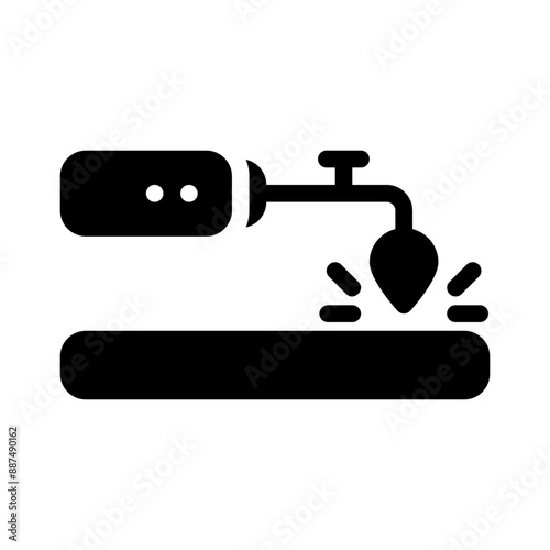 welding glyph icon