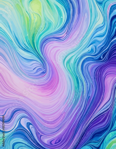 Vibrant Abstract Swirl Art