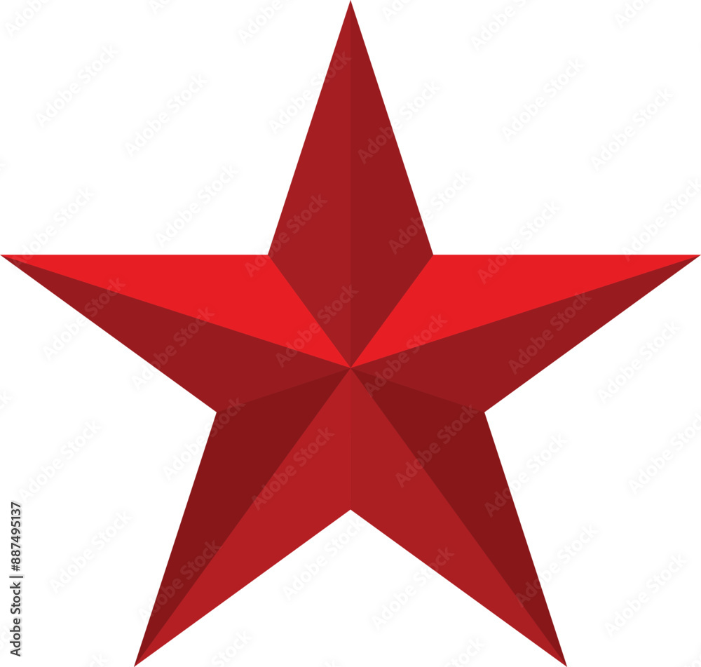 Fototapeta premium Red star icon vector design