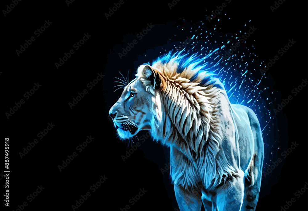 Majestic Lion's Mane: A Striking Portrait of the King of the Jungle Majestic Lion's Mane: A Striking Portrait of the King of the Jungle