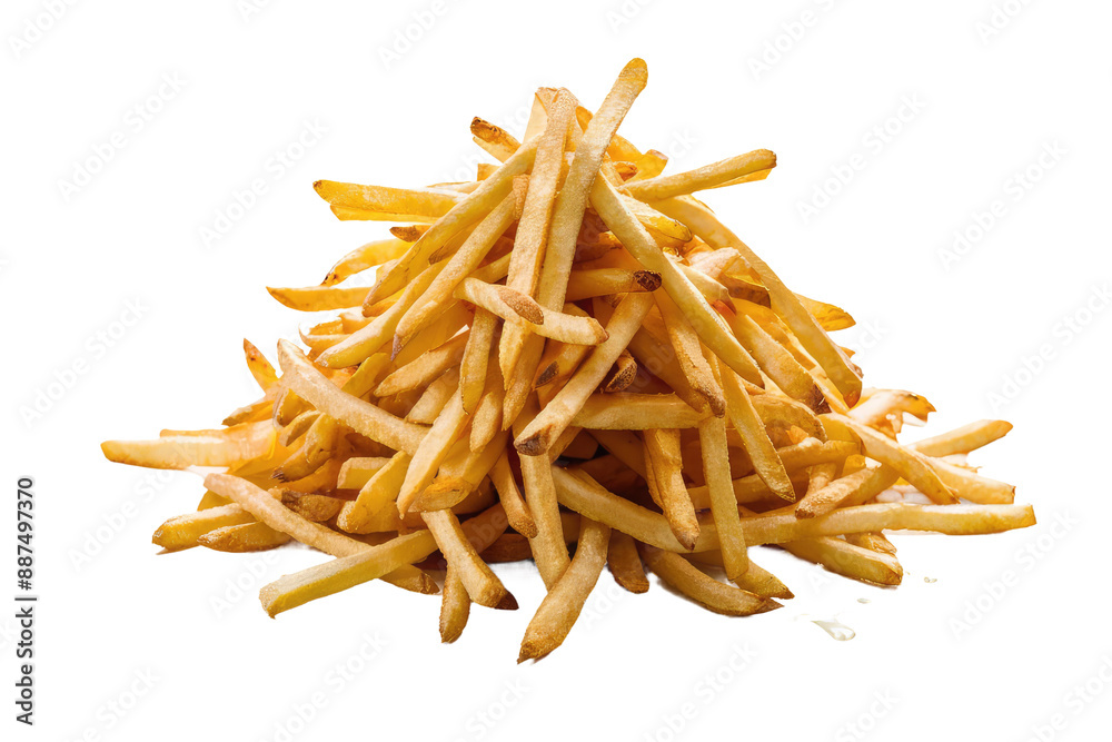 Isolated PNG French Fries, GENERATIVE AI Isolated PNG French Fries, GENERATIVE AI