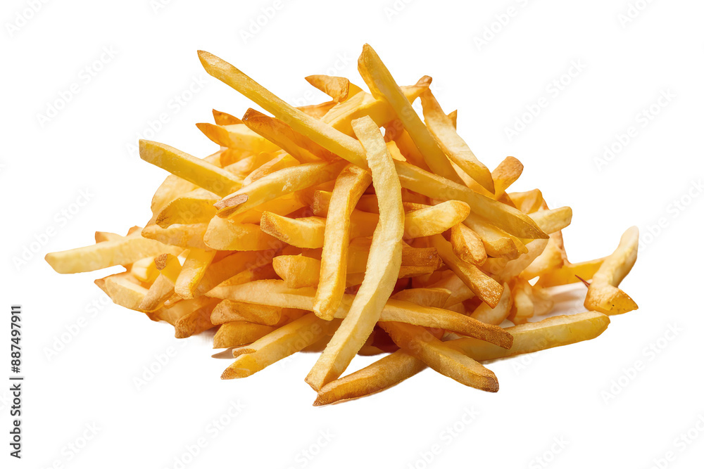 Isolated PNG French Fries, GENERATIVE AI Isolated PNG French Fries, GENERATIVE AI