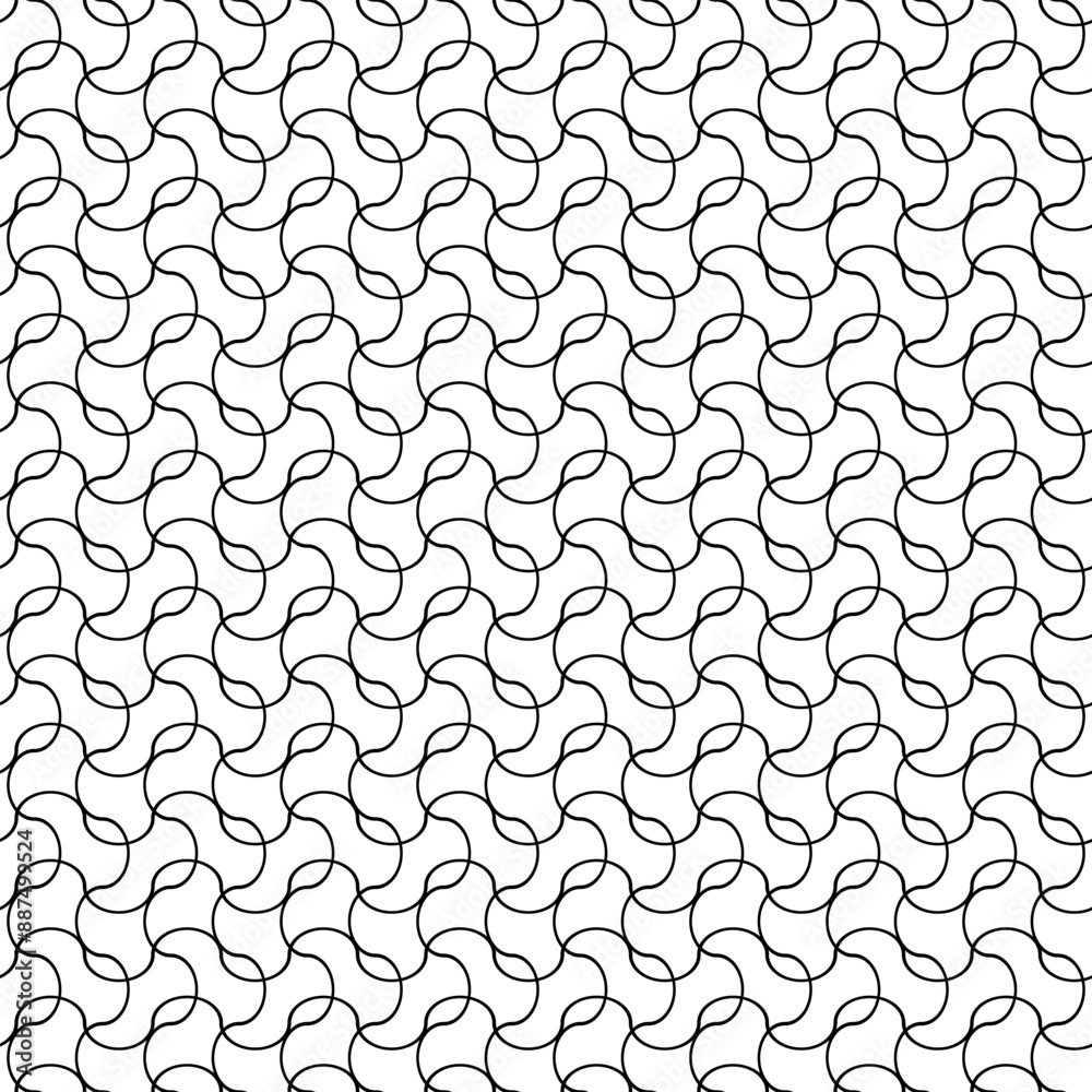 Line art pattern, simple, black lines isolated on white background. Seamless floral pattern-351. Line art pattern, simple, black lines isolated on white background. Seamless floral pattern-351.
