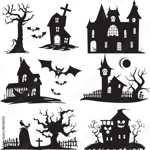 Printable Halloween Vector Icons for Designs and more.