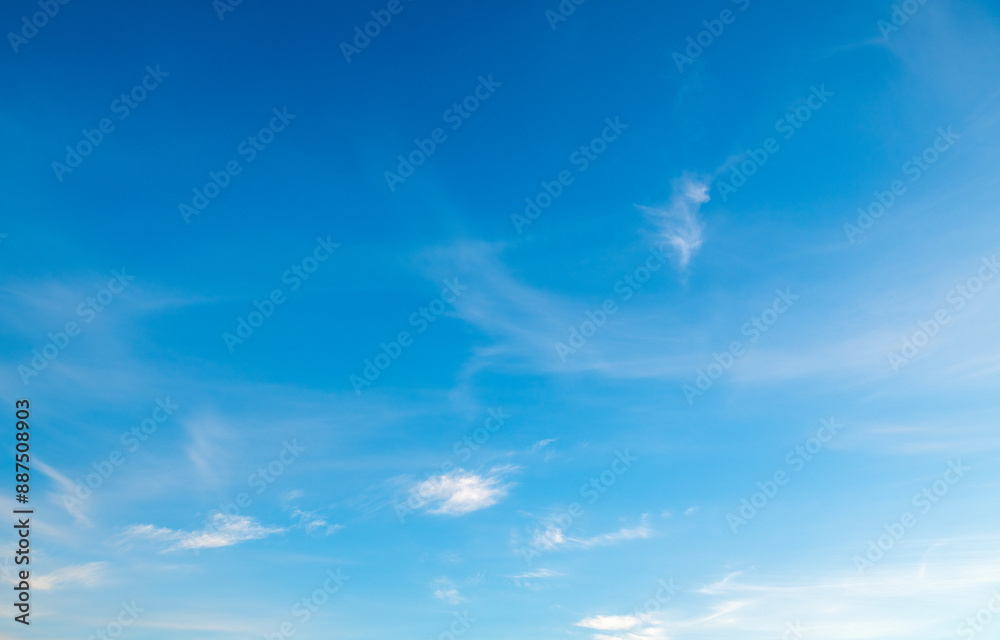 Fototapeta premium Blue sky with white clouds.