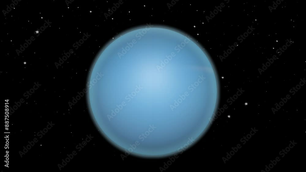Animation of the rotation of planet uranus Animation of the rotation of planet uranus
