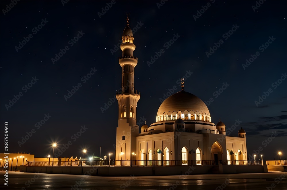 custom made wallpaper toronto digitalA mosque at night with the lights