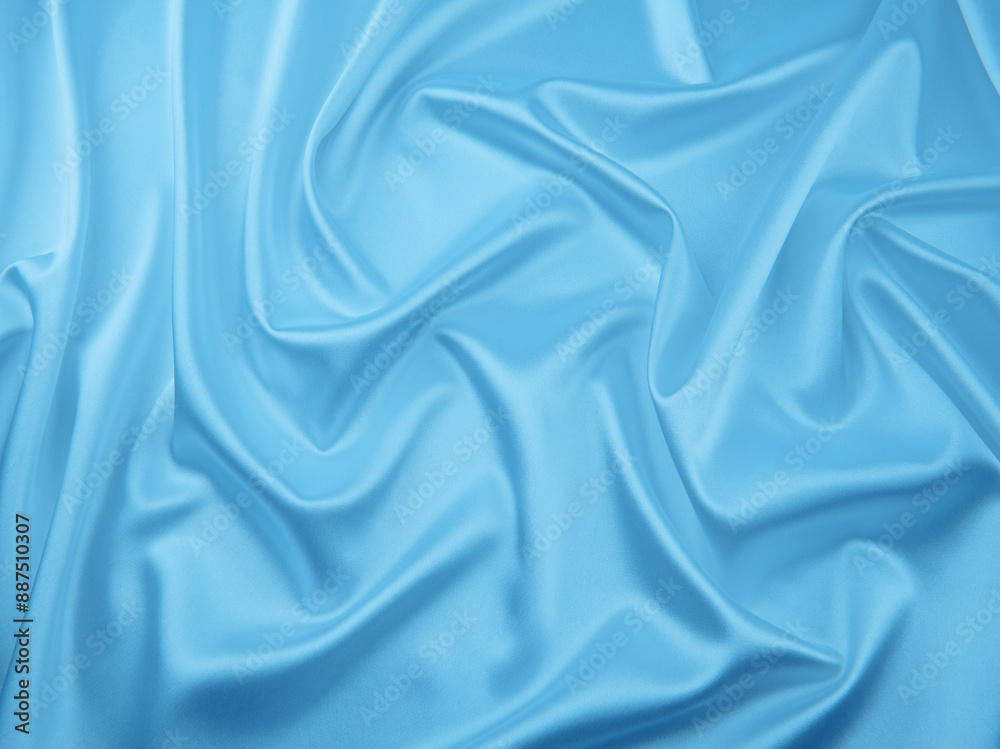 Obraz premium Blue satin, silk texture background