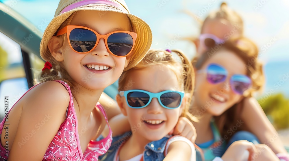 Secure family travel with kids on a sunny day, Travel, Kids, Secure Secure family travel with kids on a sunny day, Travel, Kids, Secure