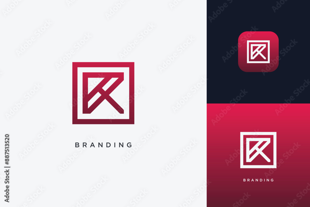 R Letter Trademark Brand Logo
