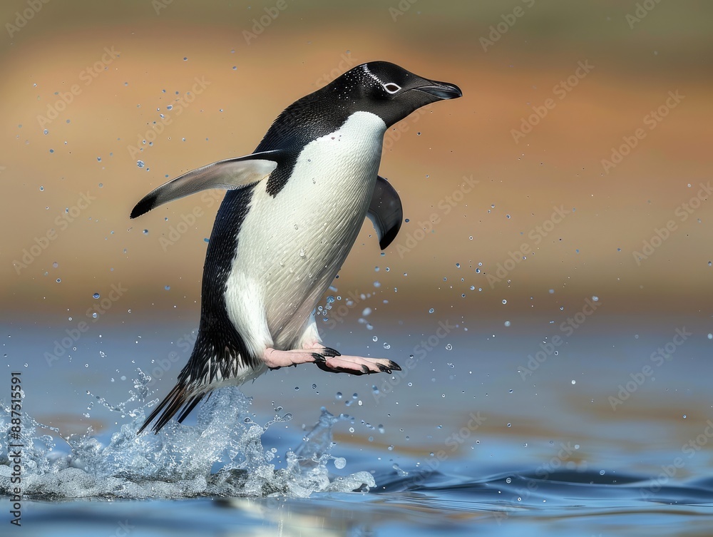 Fototapeta premium penguin in polar regions