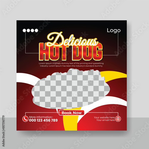 Delicious Food Menu social media post