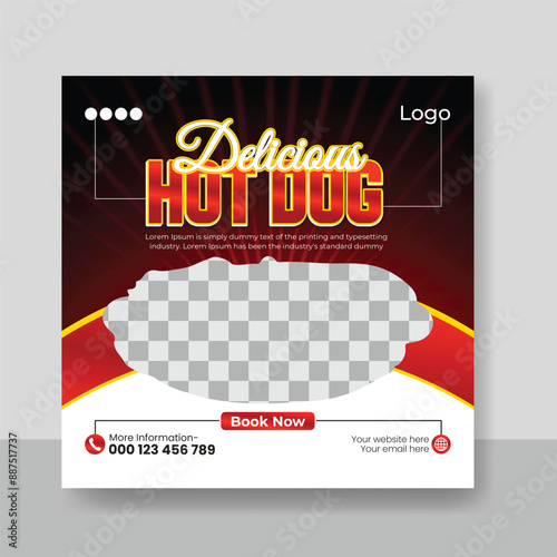 Delicious Food Menu social media post