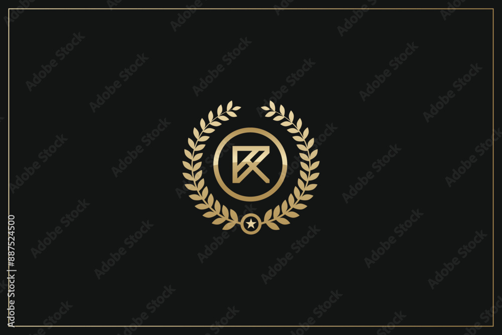 Fototapeta premium R Letter Trademark Brand Logo