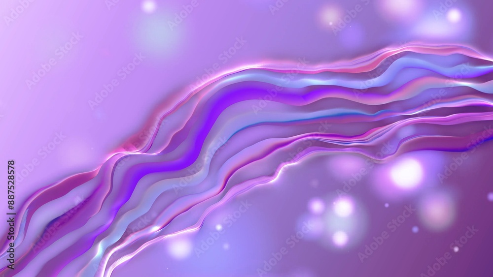 Fototapeta premium Perfect abstract background. Light stripes with rays. Abstract glowing waves from particles and energy points magical futuristic hi-tech, abstract background. 