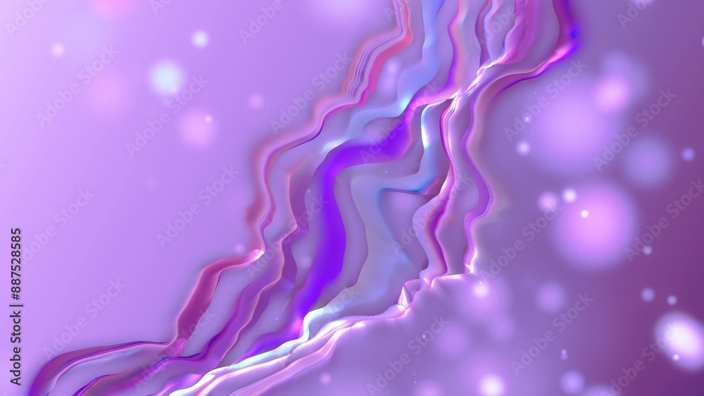 Obraz premium Perfect abstract background. Light stripes with rays. Abstract glowing waves from particles and energy points magical futuristic hi-tech, abstract background. 