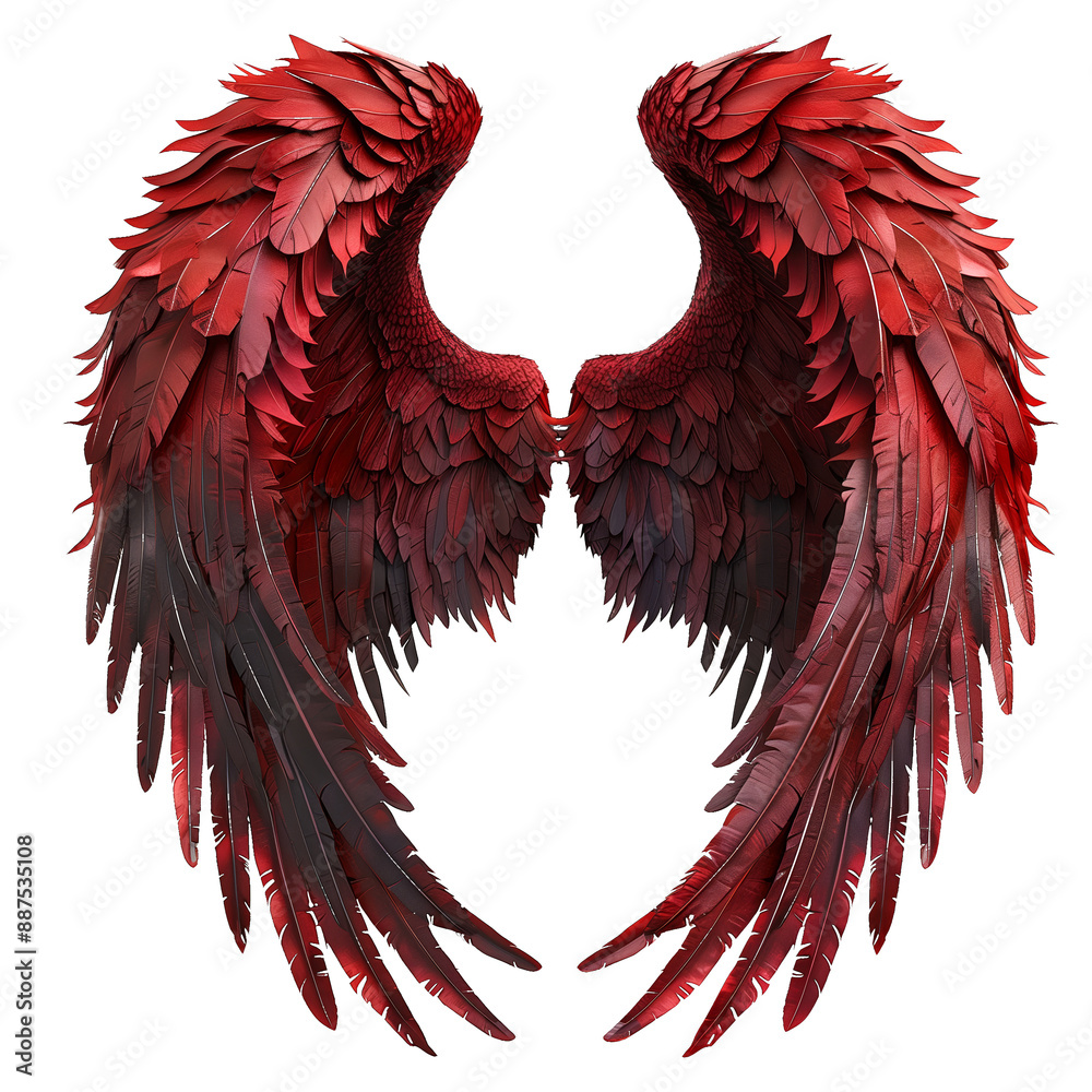 Obraz premium Devil wings on transparent background PNG file