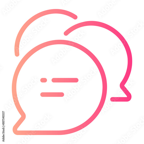chat Line Gradient Icon