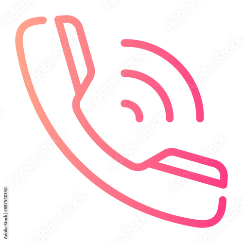 call Line Gradient Icon