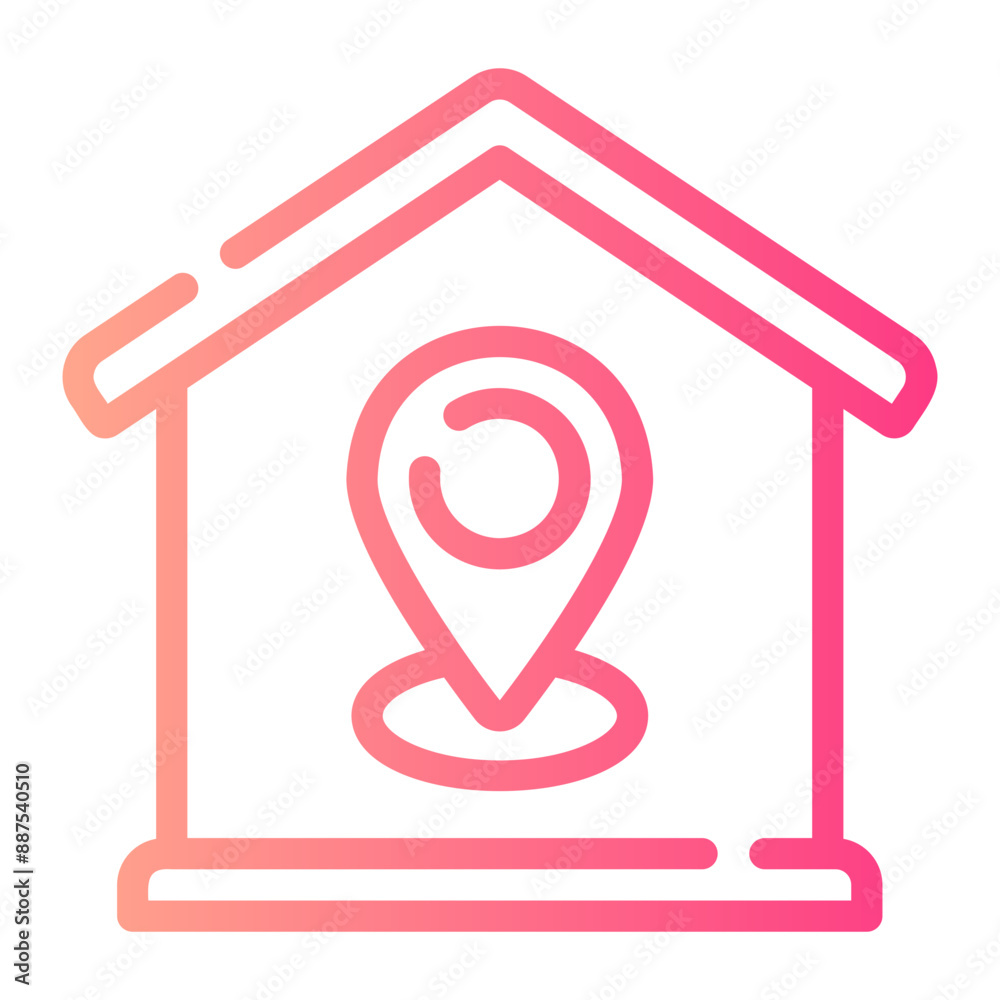 address Line Gradient Icon address Line Gradient Icon