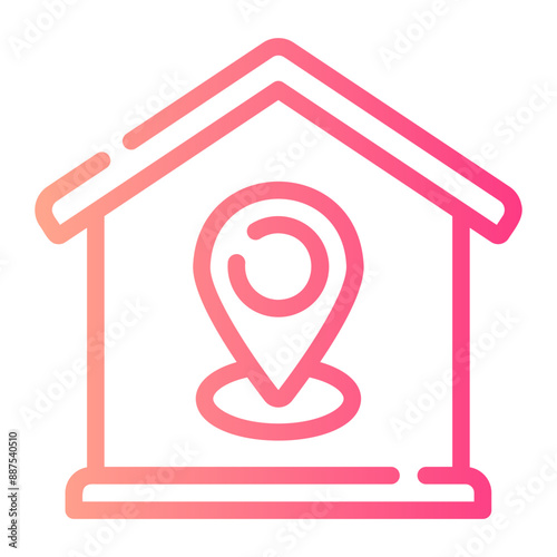 address Line Gradient Icon