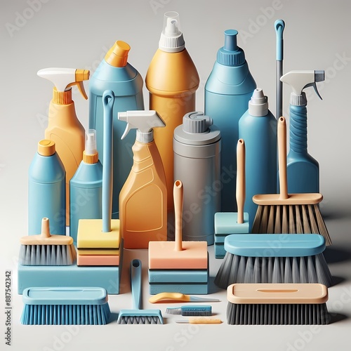 House cleaning products and equipment
