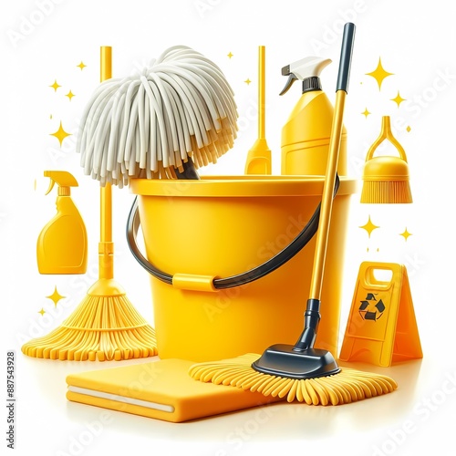 House cleaning products and equipment